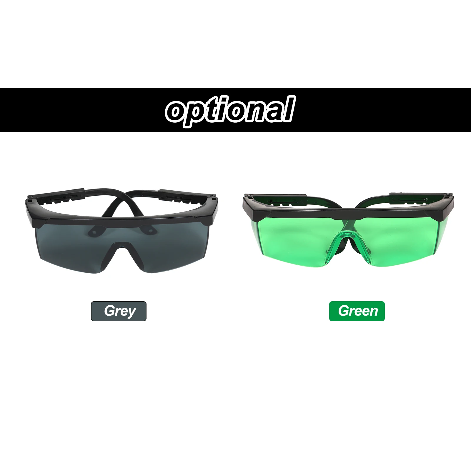200nm-2000nm Grey Green Safety Glasses OD4+ Protective Glasses for Hair Removal Treatment Cosmetology Operator Eye Protection