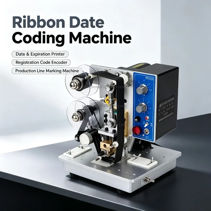 Ribbon Date Printer, Production Line Date and Expiration Date Coding Machine, Registration Code Encoding Machine
