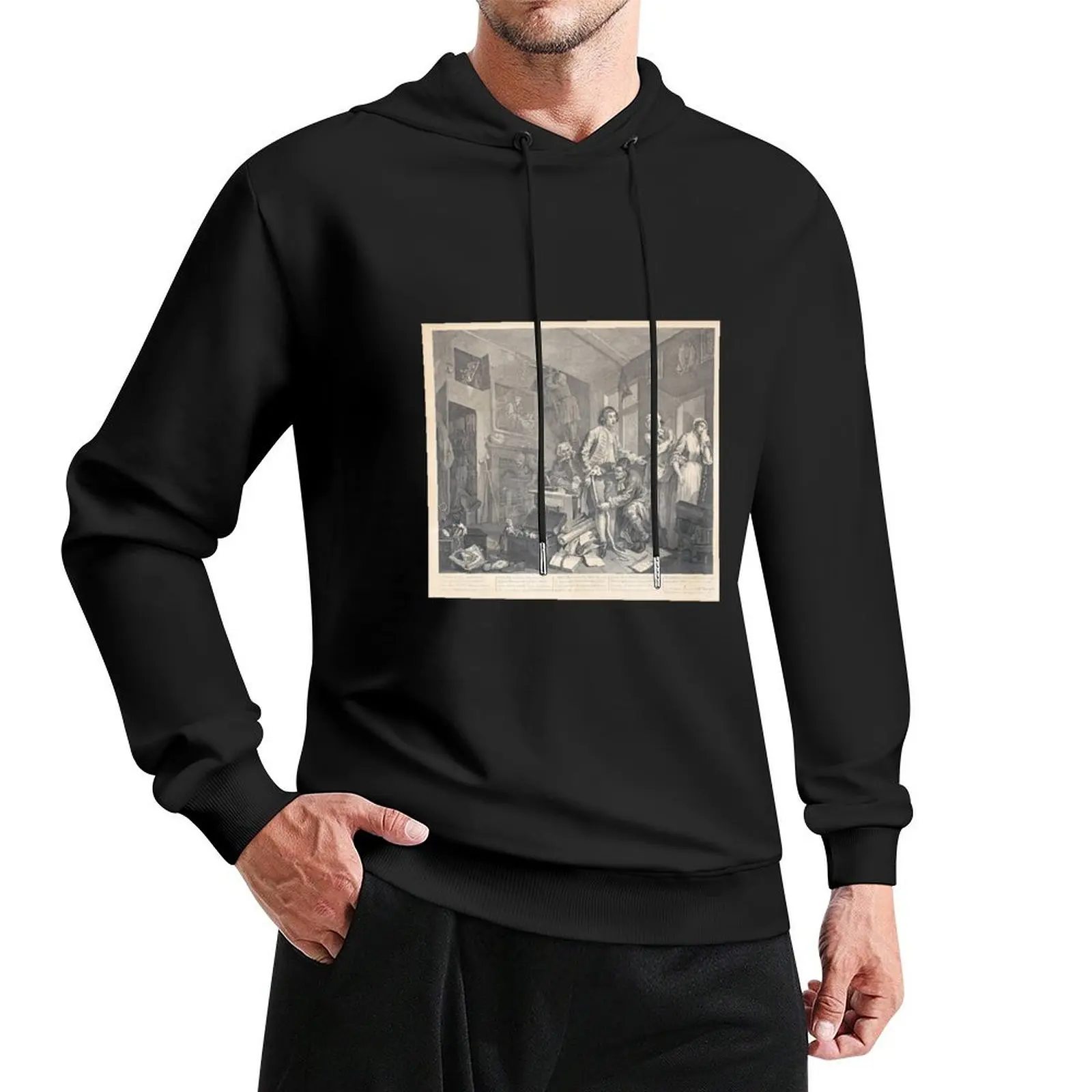 A Rake's Progress I - The Heir - William Hogarth (1697-1764) - engraving Pullover Hoodie autumn new products mens hoodies