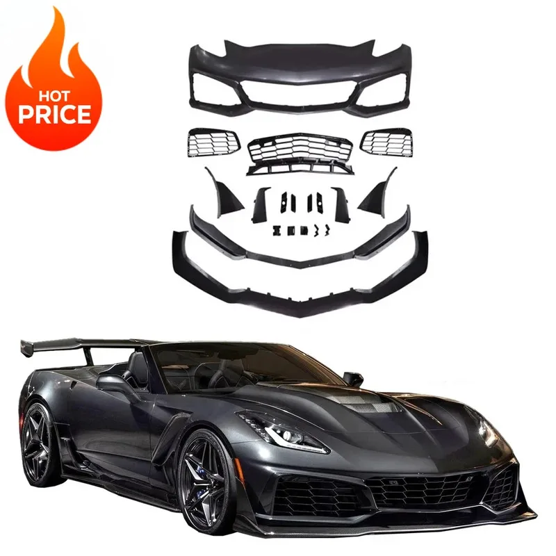 

ZR1 Style Car Front Bumper Facelift Body Kit S for CORVETTE C7 2014-2019
