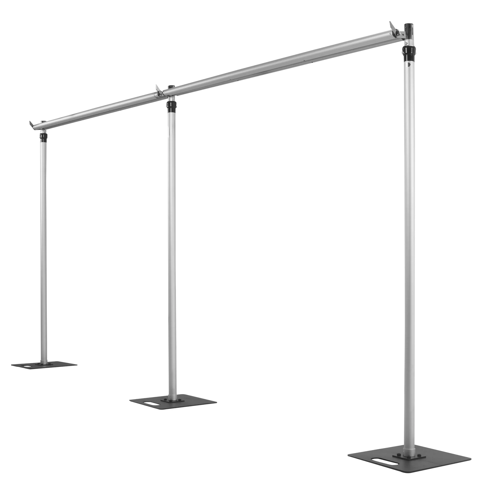 

Wedding Arch Backdrop Stand 118x236inch Double Crossbar with Metal Base Height Adjustable for Parties Birthday Wedding