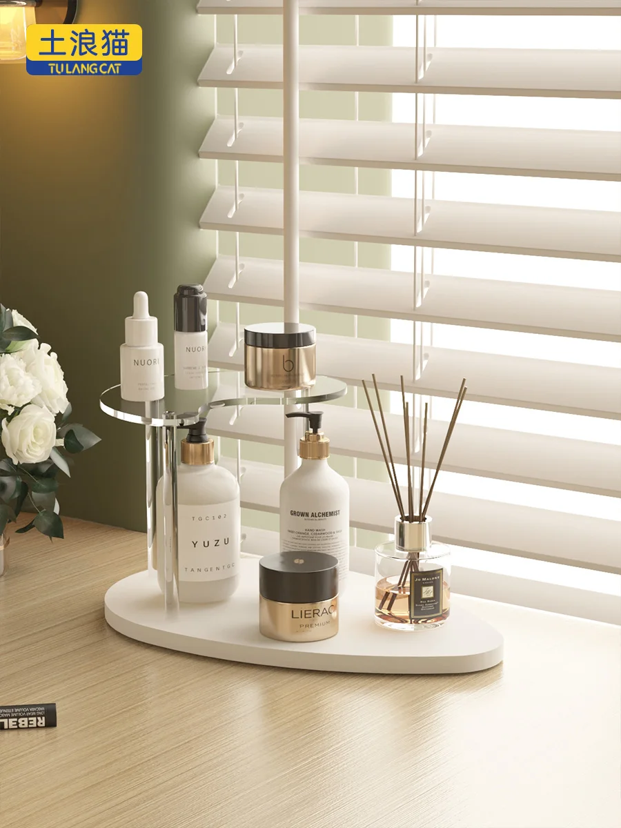 

Acrylic Hanging Perfume Display Stand eup Desk Luxury Desktop Skincare Storage Ra Simple Sle No Adjustable elves