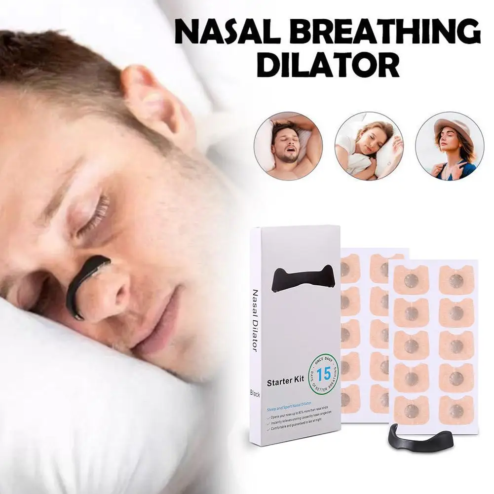 

Nasal Breathing Dilators Sleep Sport Nasal Strip Starter Kit Anti-Snoring Nose Strips Enhance Breathing Oxygen Flow Nose Patch