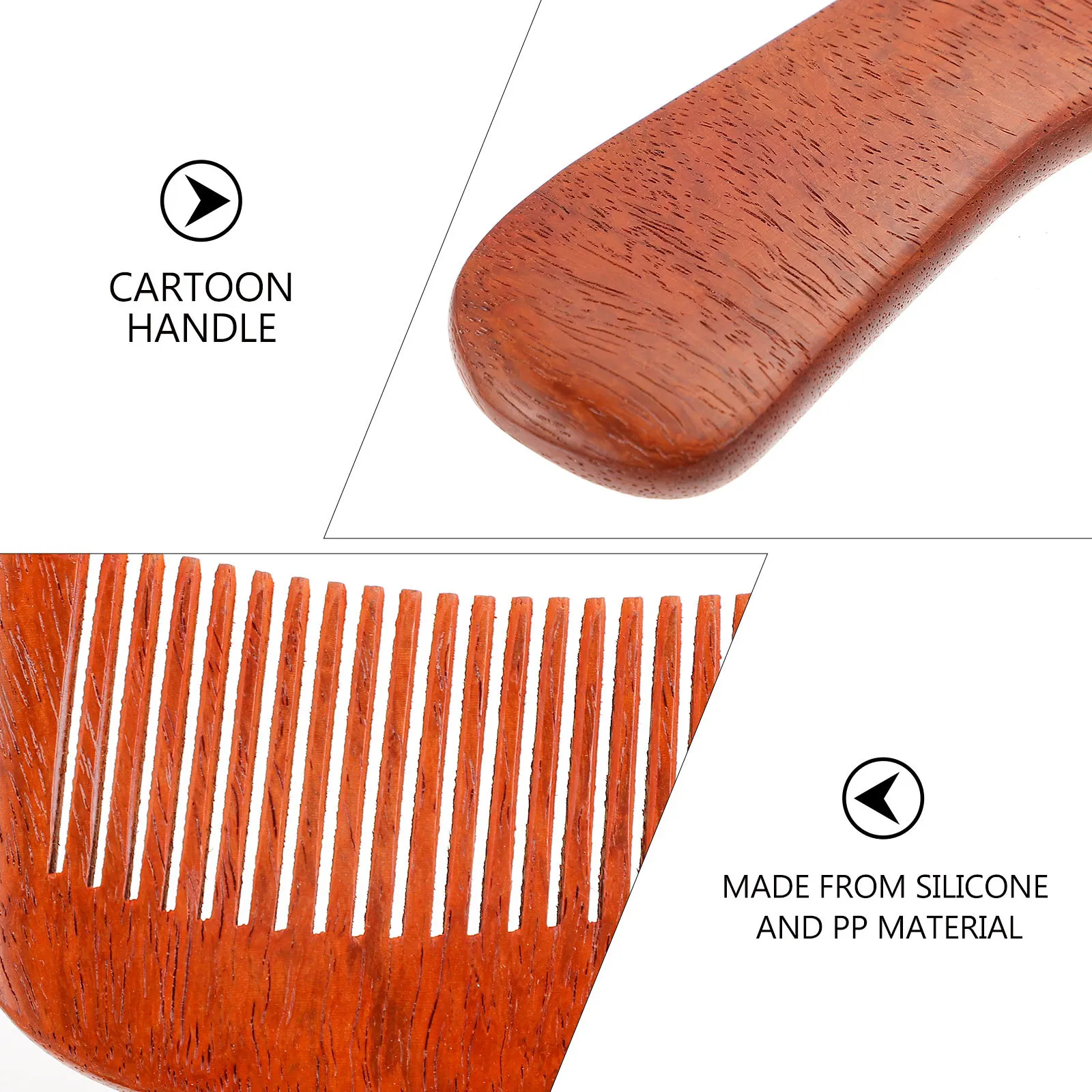 

1Pcs Creative Sandalwood Comb No Static Electricity Massage Hairdressing Tool Smooth Wooden Hair Comb Hairdressing Tool