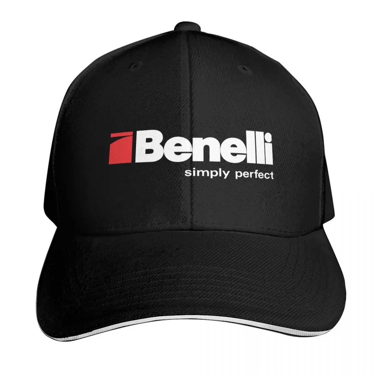 BENELLI Baseball Cap Six Panel Structured Crown Sun Protection UPF 50+ Breathable Mesh Back