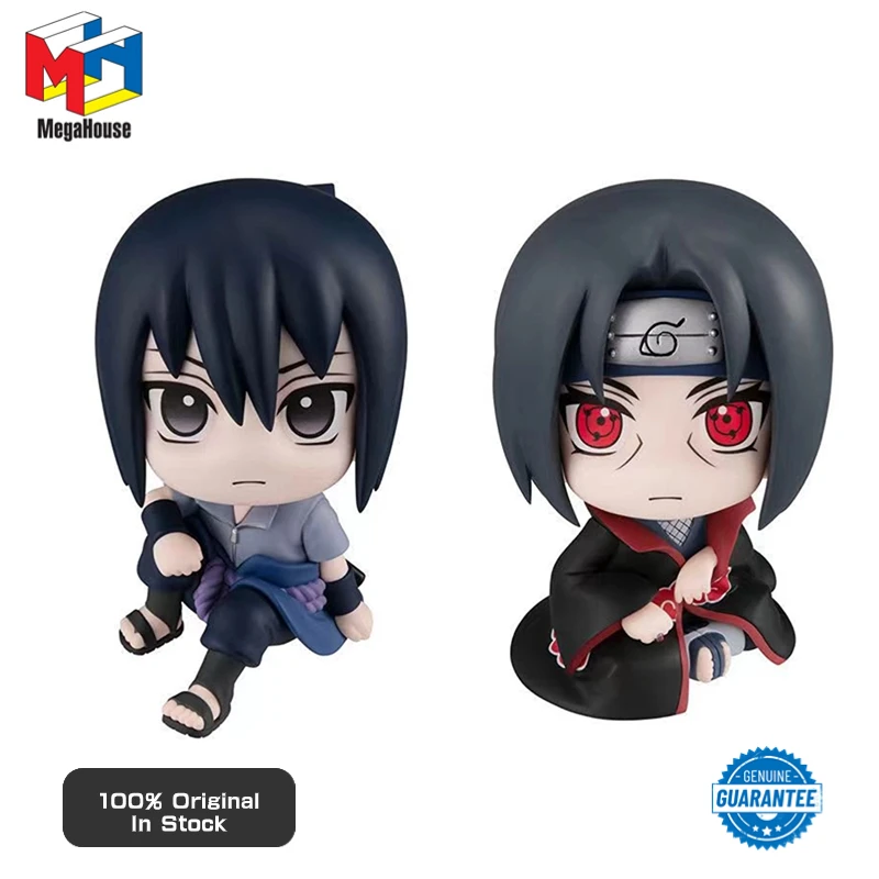 

Genuine Original Megahouse Look Up 11cm NARUTO Anime Uchiha Sasuke Uchiha Itachi Q Verision Kawaii Figure Model Toy Doll Gifts