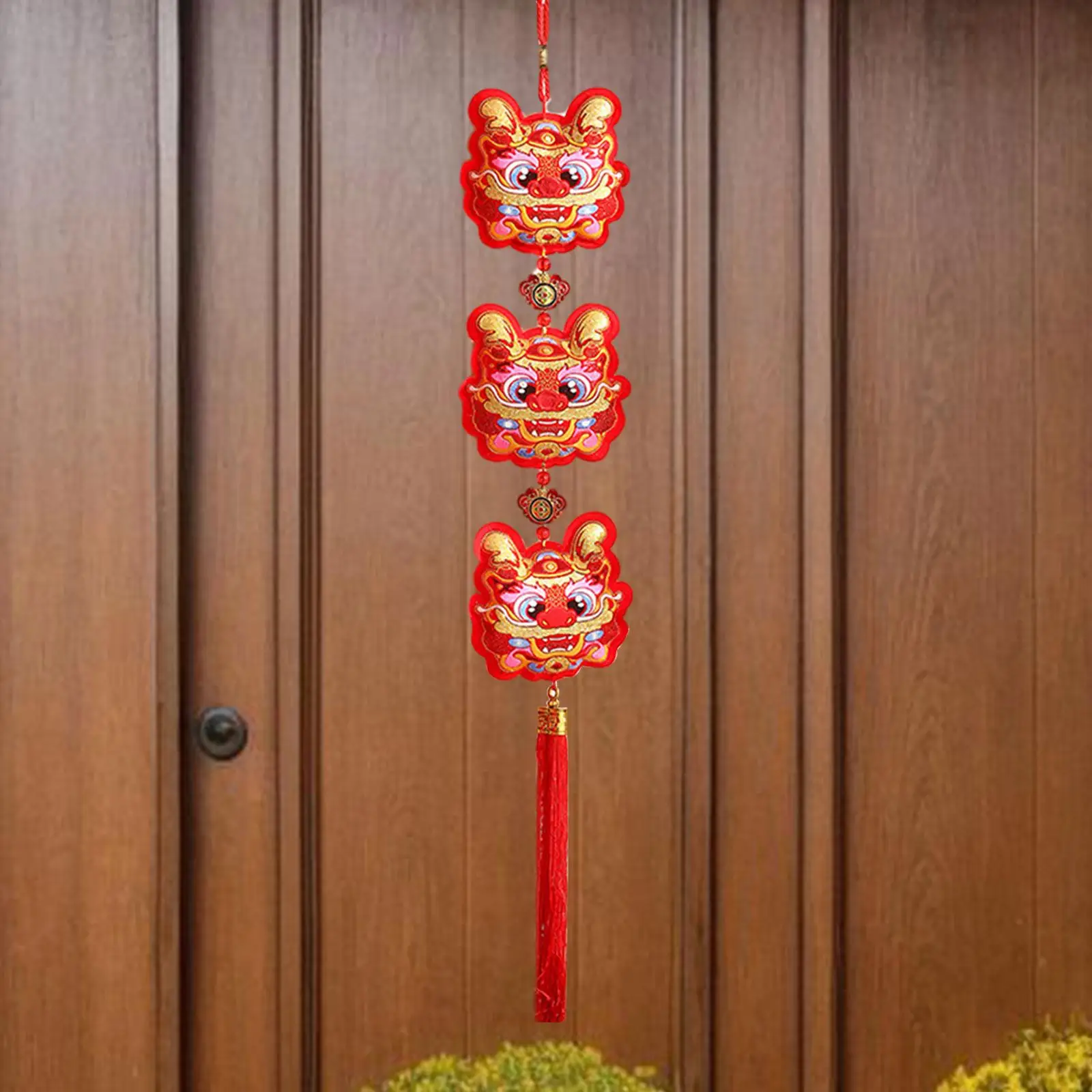 Chinese New Year Decoration Party Supplies Indoor Celebration Lunar Newyear Door Sign for Home Holiday Farmhouse Bedroom Cabinet