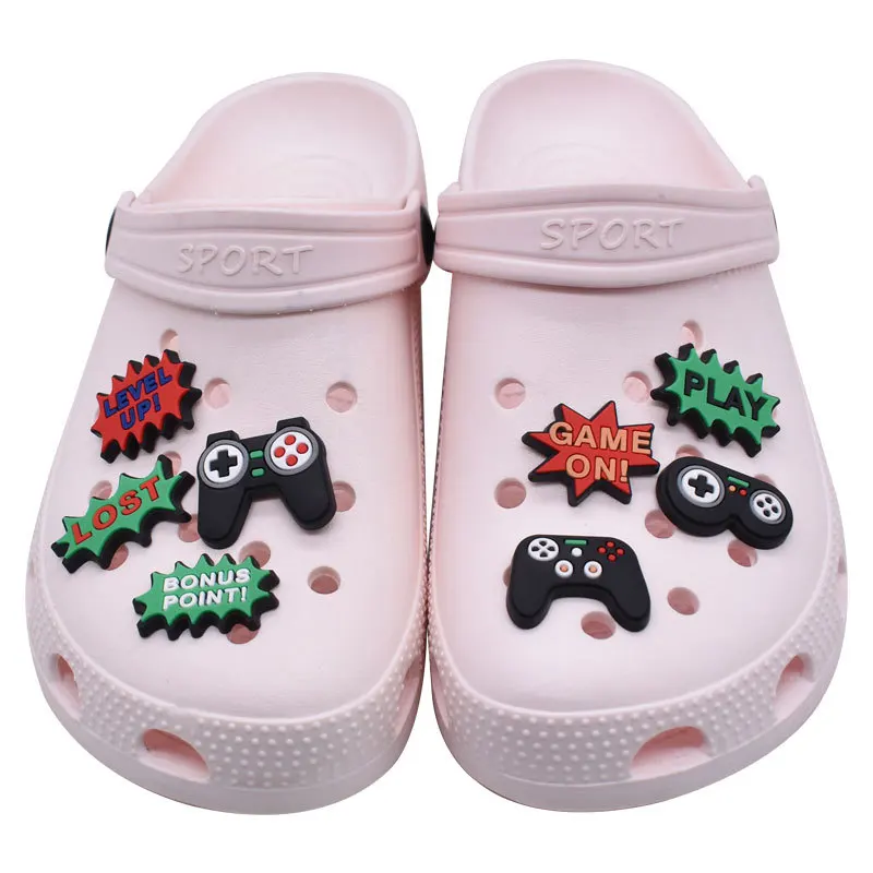 Game Shoe Charms for Crocs Accessories Gamepad Gaming Women Clogs Boy Buckle Kids Pins Decoration Jeans Men Shoes Accessories image 2