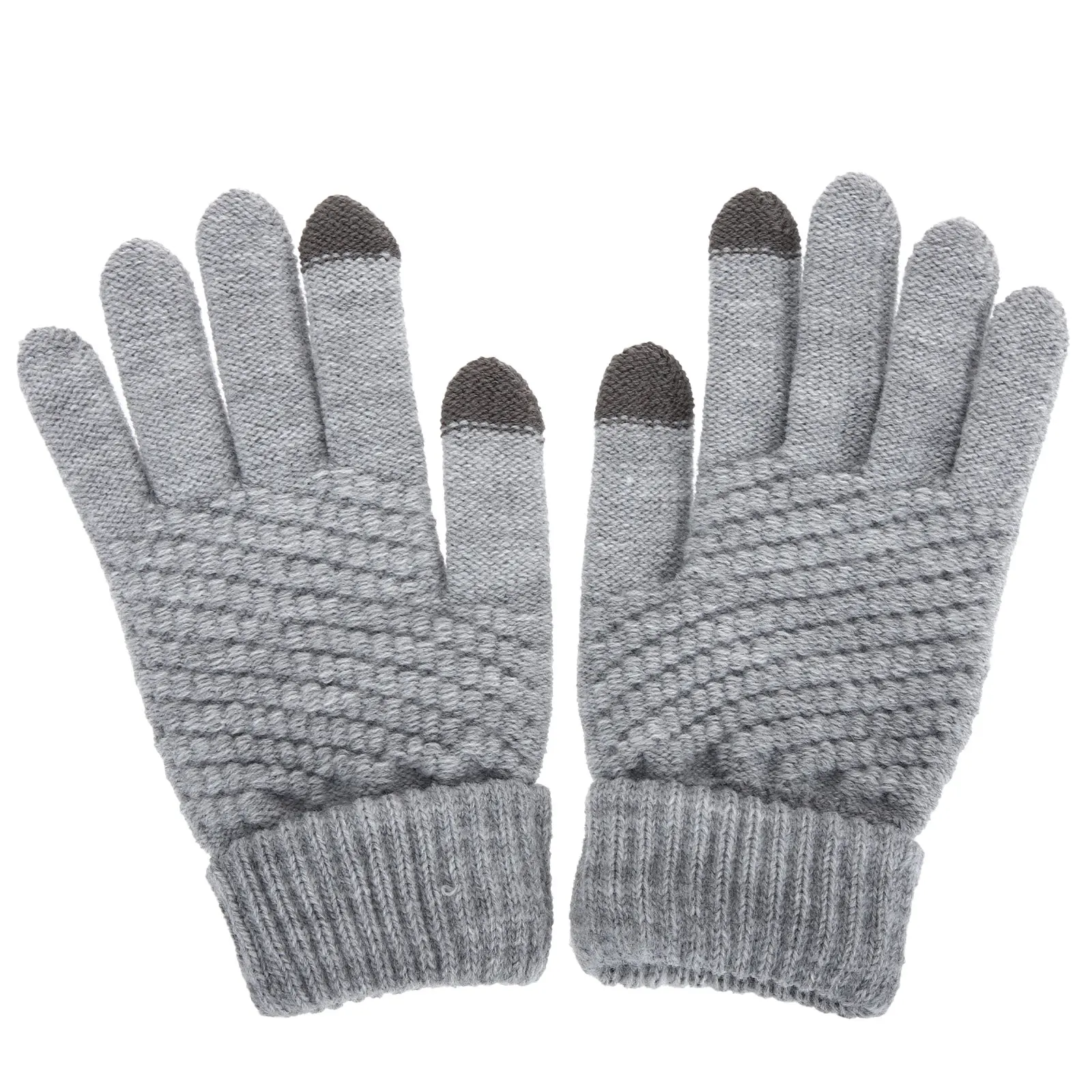 

Теплые вязаные женские перчатки с сенсорным экраном для холодной погоды, черные термозимние уличные перчатки для женщин, спортивные перчатки