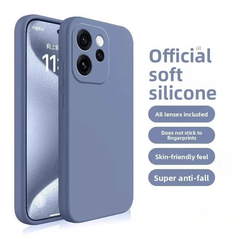 حافظة ناعمة من السيليكون السائل صديقة للبشرة لهاتف OPPO Reno 15 Pro Max 15/14/13 FS/F A6/A5 Pro 4G/5G غطاء مقاوم للصدمات