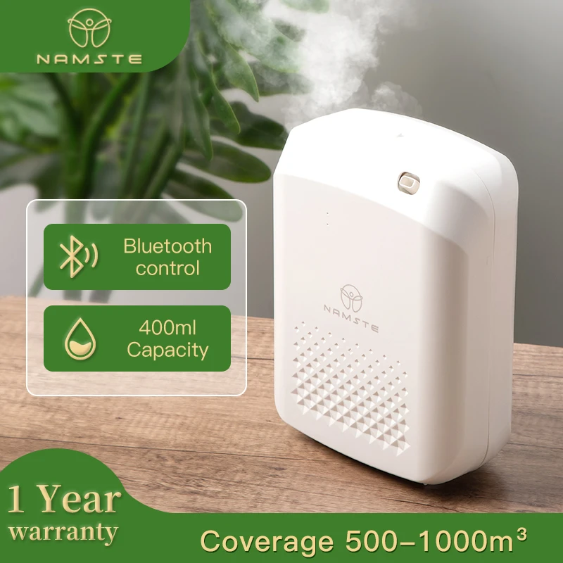 Namste Bluetooth Controlled Home Aromatherapy Machine Office Aromatherapy PP Material Air Purifier Machine Covers 500m³