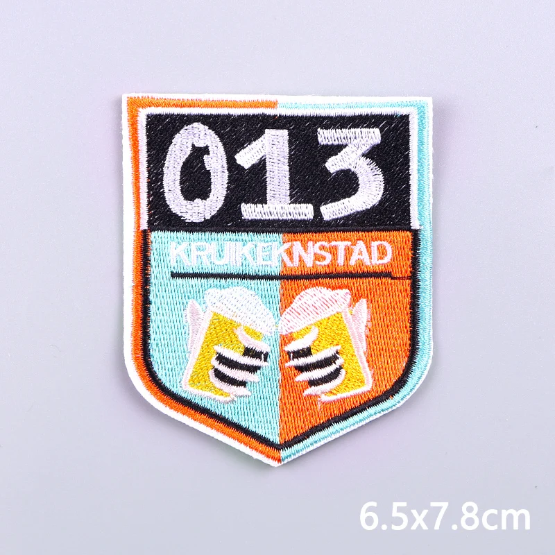 Netherland Carnival Patches Kruikenstader Emblem Embroidery Patches For Clothing Sew On Applique Tilburg Patch DIY
