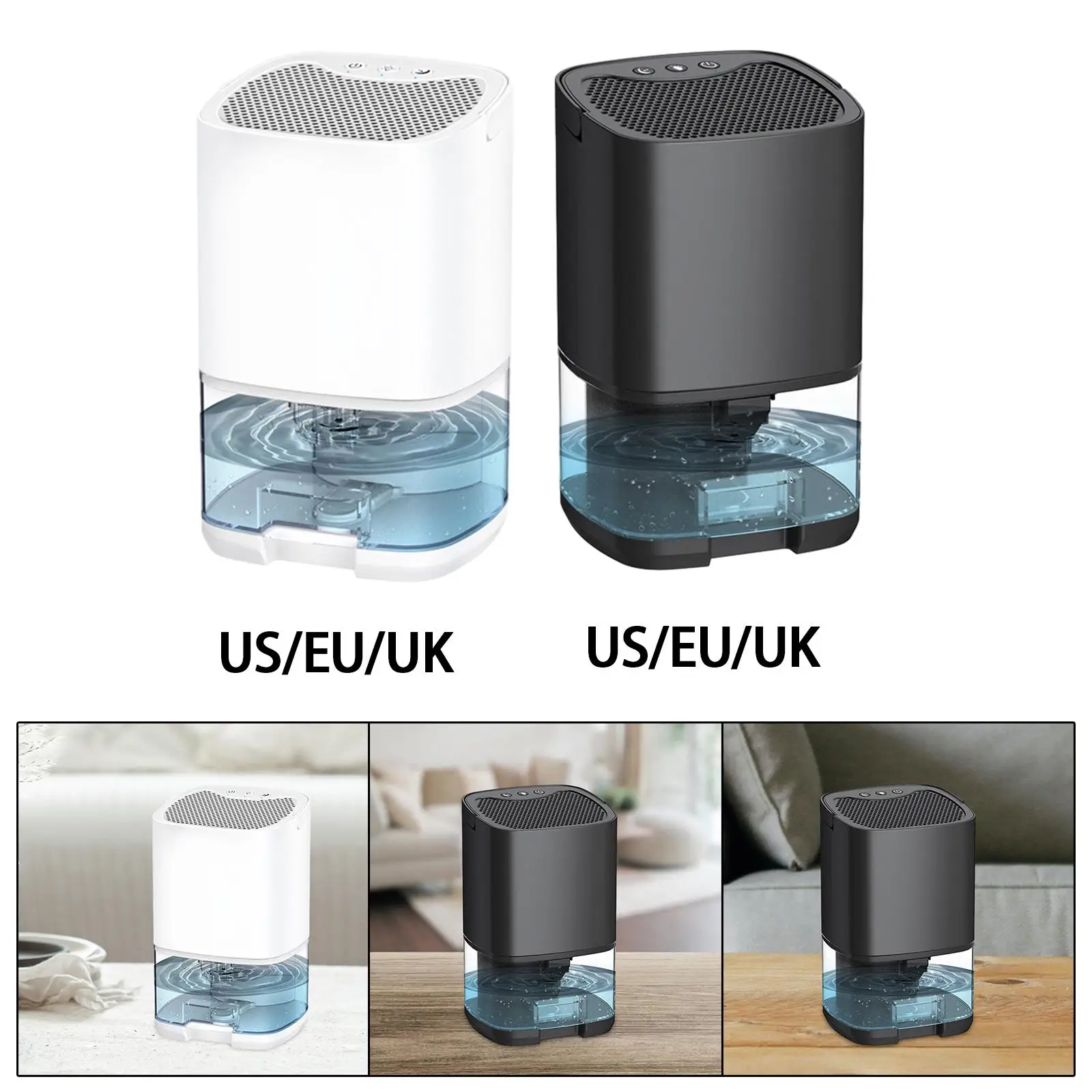 Small Dehumidifier Compact Auto Off Portable Quiet Moisture Absorbers Mini Dehumidifier for Basement Bathroom Wardrobe Room