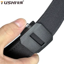 TUSHI New Thickened Hard Tactical Belt For Men Gun Belt  Police Duty Military Belt Outdoor Casual Sturdy Girdle IPSC Accessories