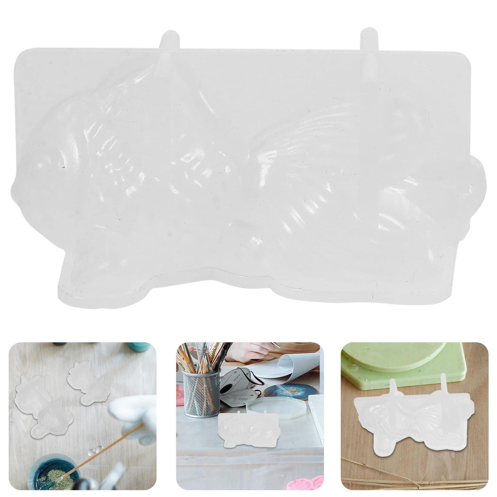 

2pcs Silicone Mold Reusable Goldfish Resin Craft Epoxy Diy Casting Molds Jewelry Making Tool Detailed Crystal Mould Crafts Small