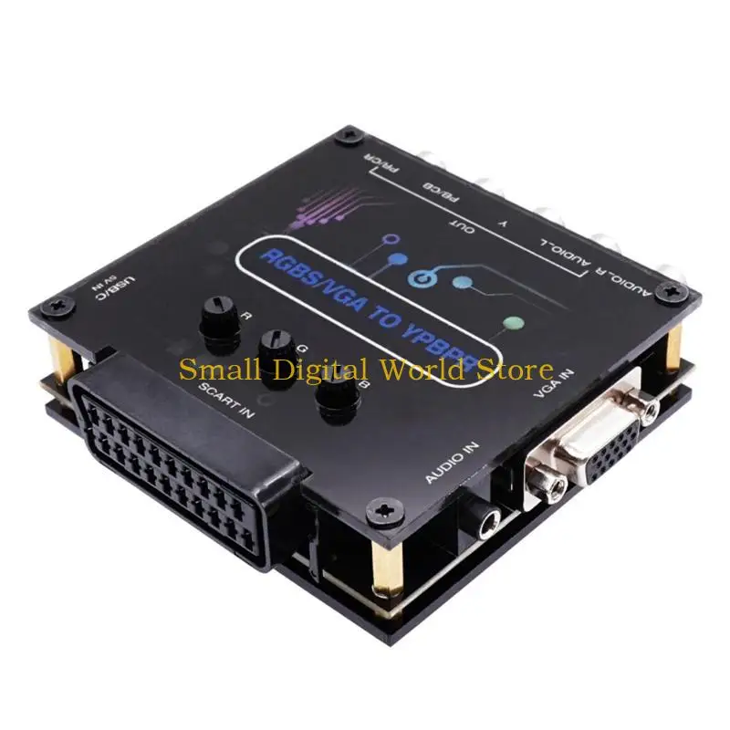 77UB RGBS VGA SCART TO YPBPR Color Difference Signal Component Video Converter for MD/for Sfc Gaming Consoles view 3