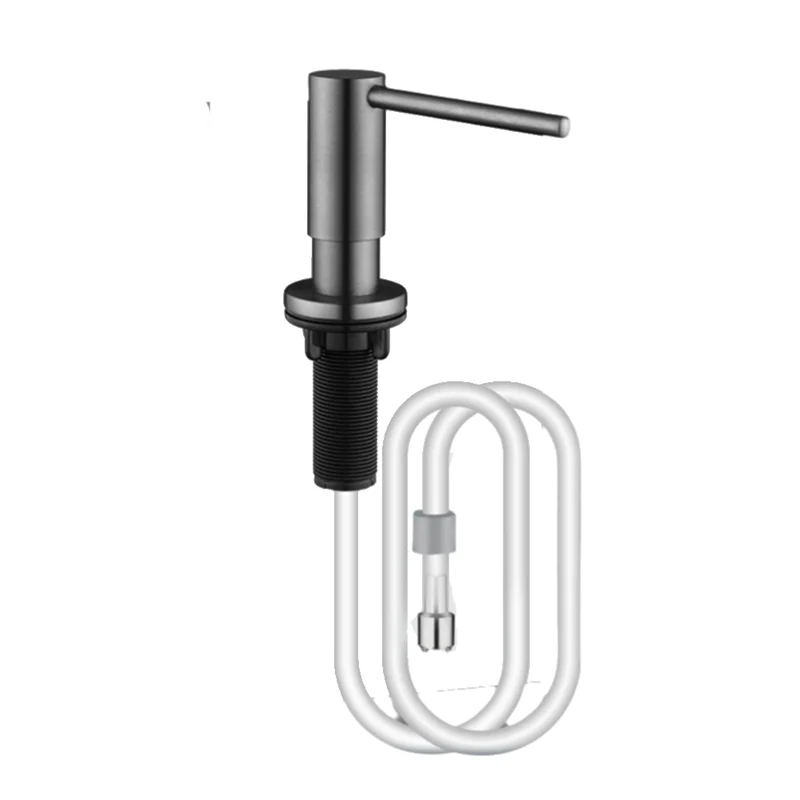 

A84E-Насос-дозатор мыла для кухонной раковины из латуни, включает в себя удлинительную трубку, для системы моющего средства для лосьона в ванной комнате