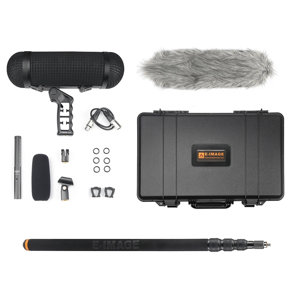 

E-IMAGE BPMK1 Microphone Boompole Suspension Windshield System Kit With Safety Case Small Size