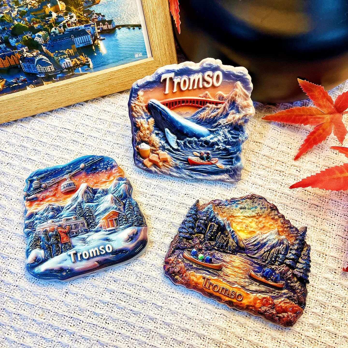 3D Printing Uv Resin - Norway Tromso 3D Fridge Magnets Ornament