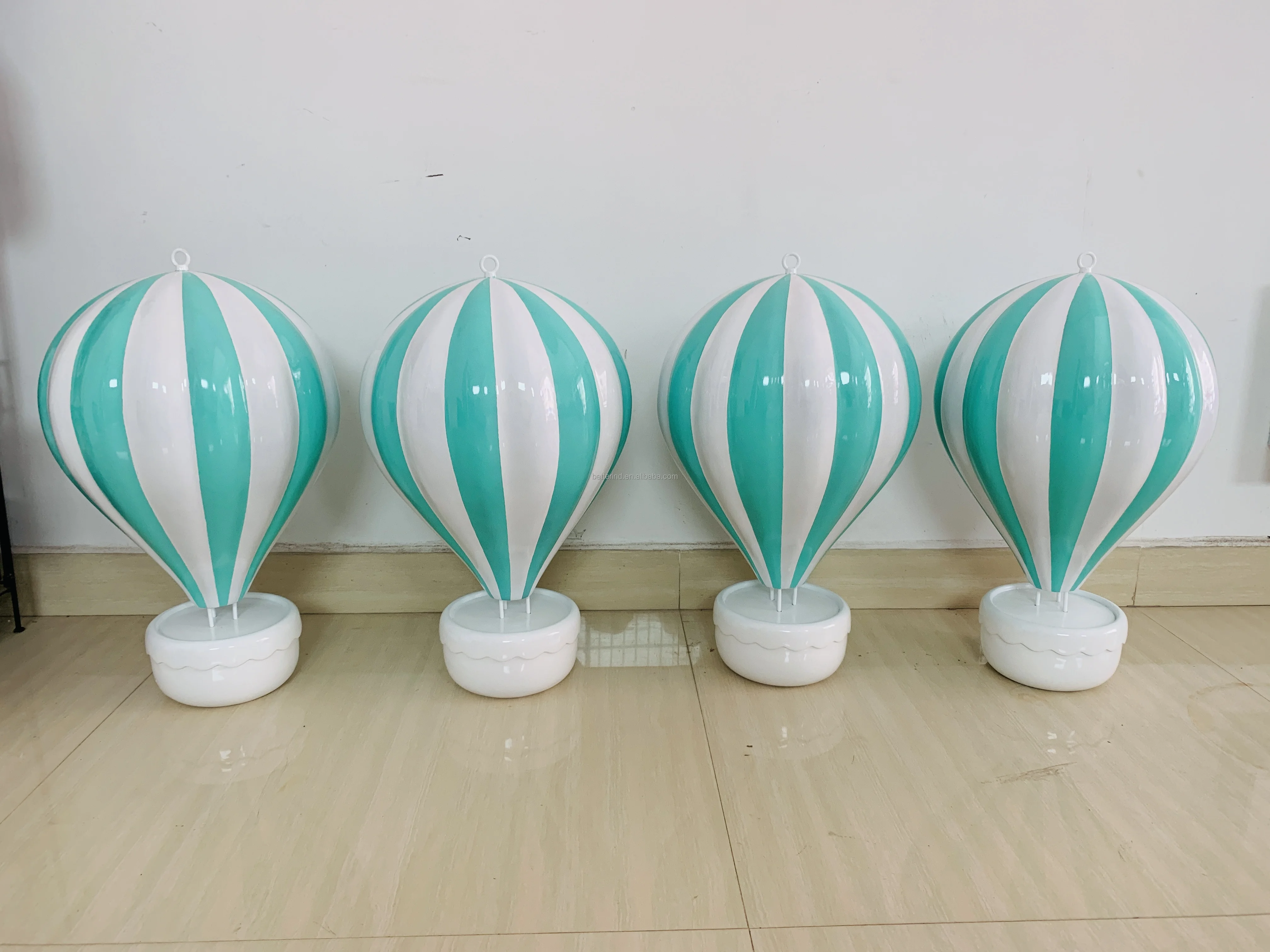 Hot-sale Small Hanging Indoor Decor Fiberglass Hot-air Balloons for Wedding Party/Shops Decoration