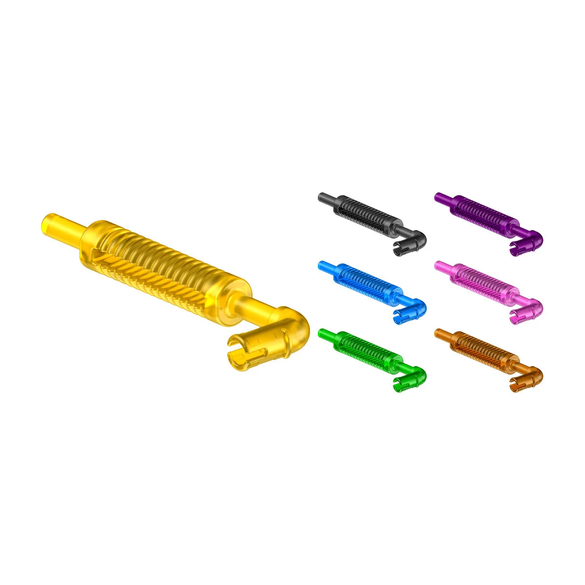 Small Particle Building Blocks with Pin Exhaust Pipe 1344 Compatible with LEGO 14682