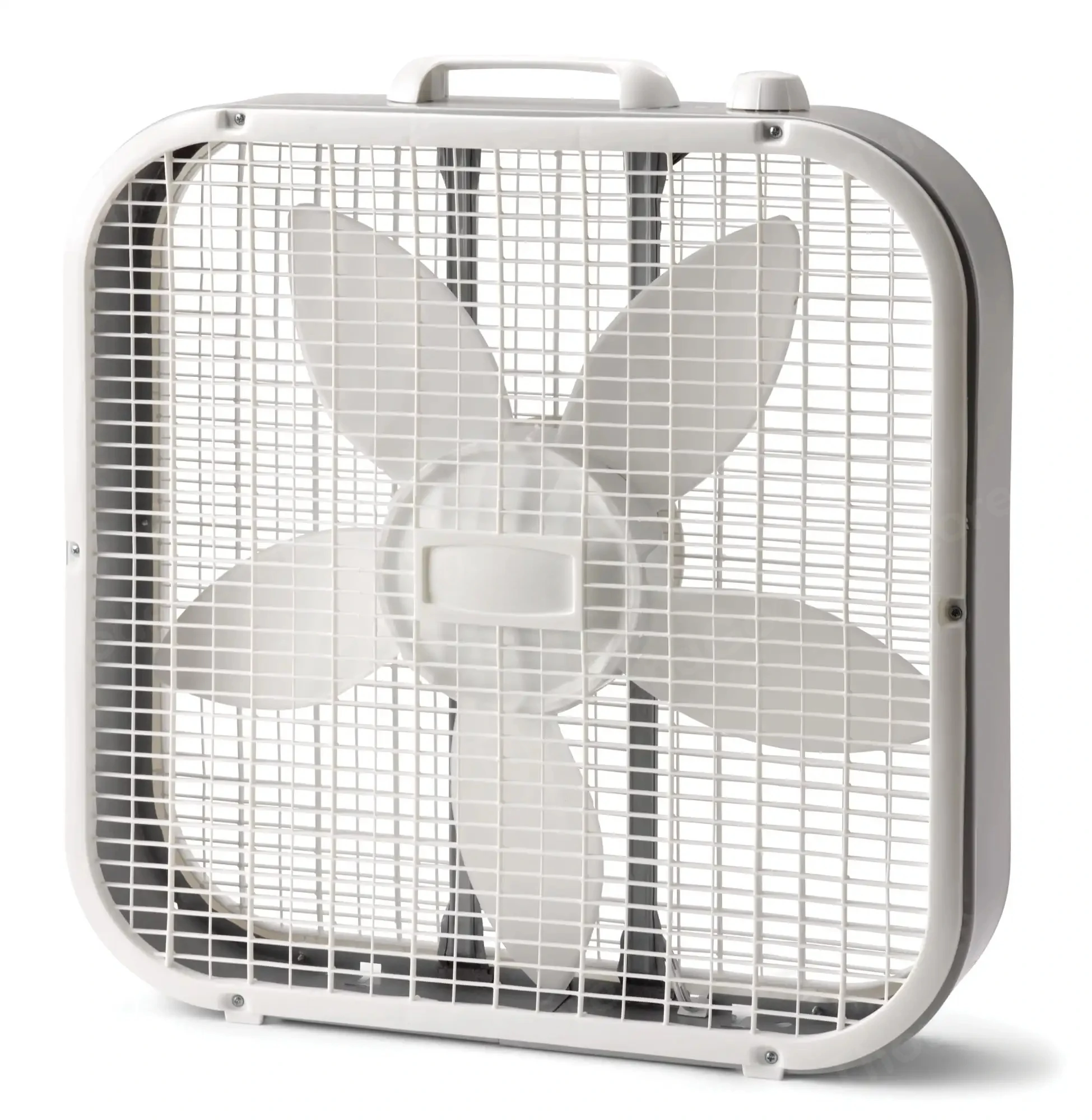 

Lasko 20" Classic Box Fan with Weather-Resistant Motor, 3 Speeds, 22.5" H, White, B20200, New