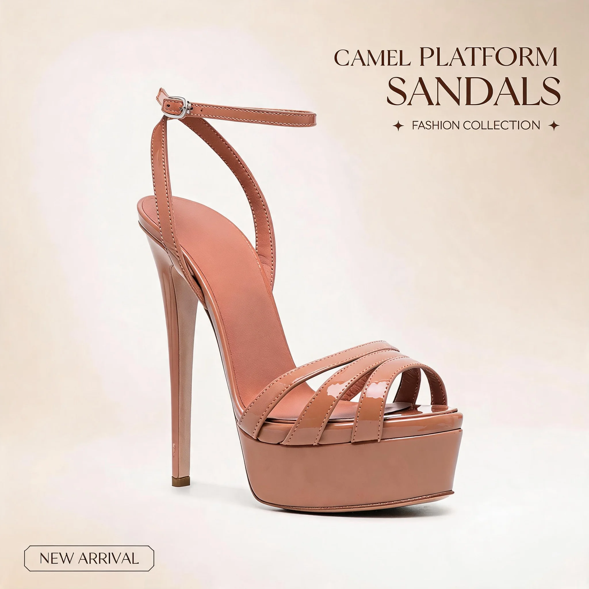 Sexy Patent Leather High Heel Sandals Thin Heels Buckle Strap Elegant Women Designer Modern Sandals Zapatos Para Mujer 1-CHC-30