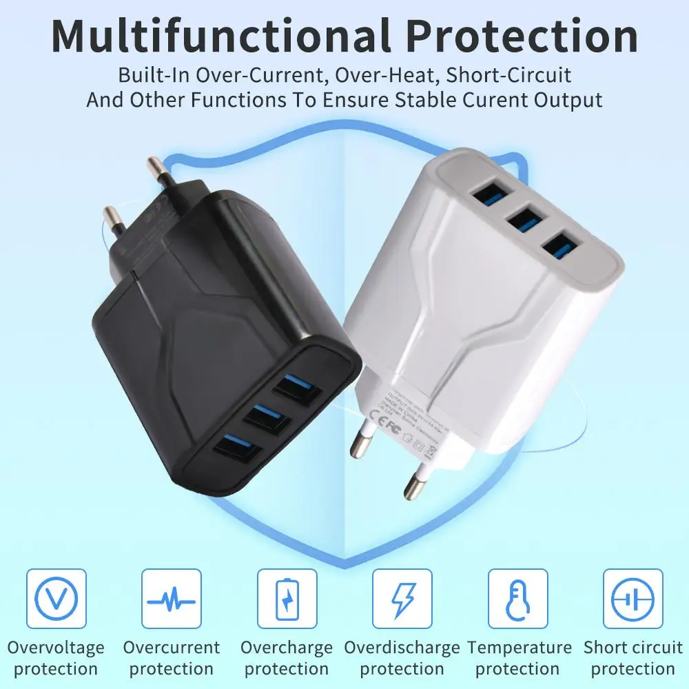 USB Ladegerät Handy Ladegerät Schnelle Lade Für Xiaomi Samsung Huawei P70 Reise Ladegerät Adapter Für iPhone Schnell Ladegerät
