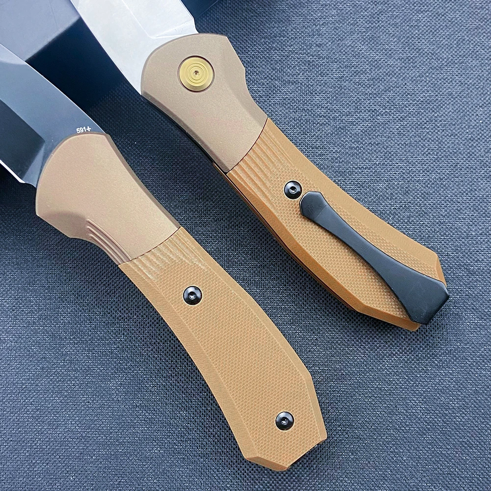 Coltello tascabile da esterno con lama S35VN - BK 591, per autodifesa, escursionismo, sopravvivenza nella natura selvaggia, coltello pieghevole da campeggio ad alta durezza