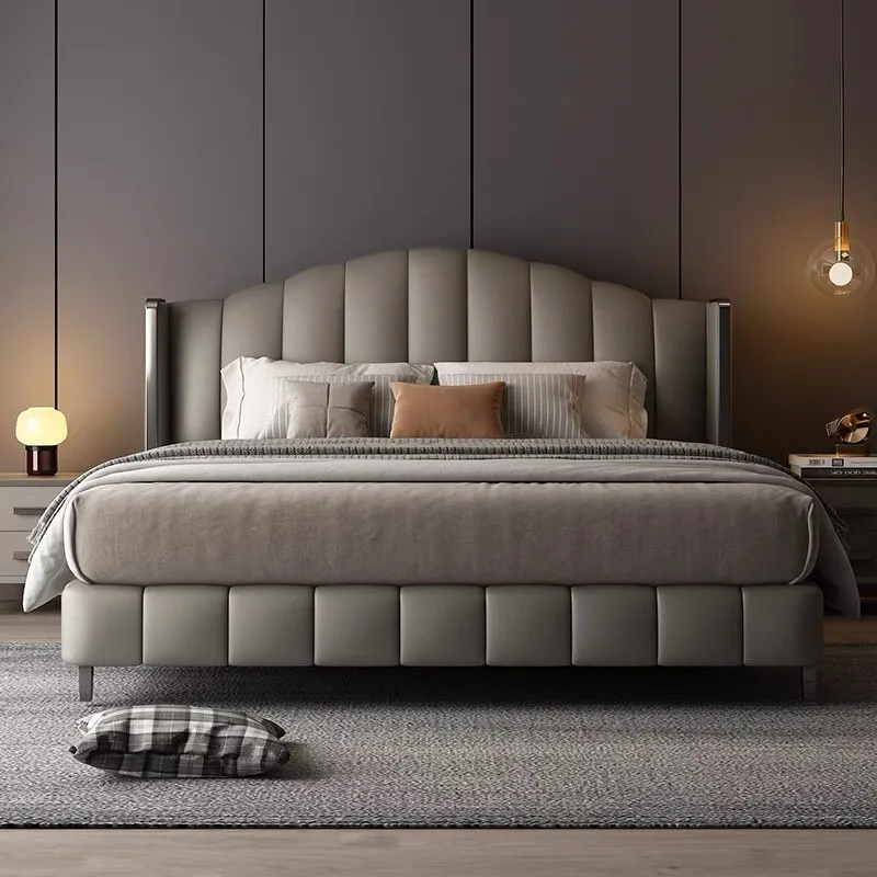 

Light Luxury Modern Simplicity Double bed 2 people bedroom furniture queen full size bed frame queen beds frames marriage Beds