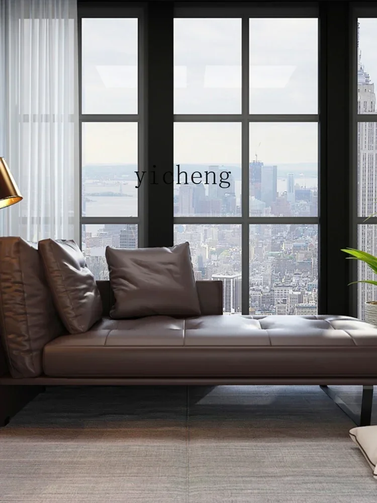 غرفة نوم كرسي استرخاء أريكة جلدية واحدة انهيار كرسي التفتي سرير التجميل