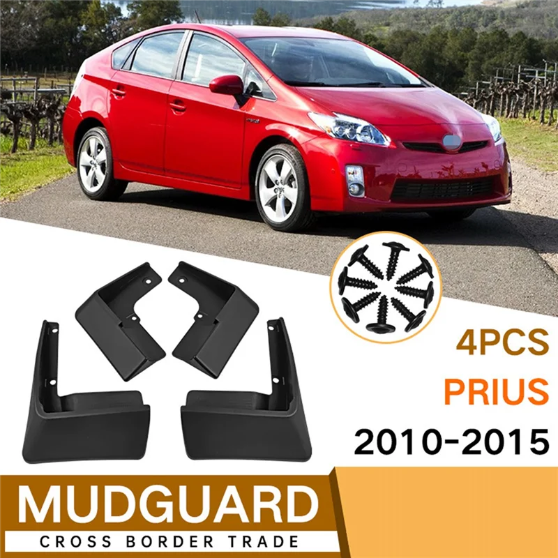 Car Mudflaps for Prius 2010-2015 Mudguards Flap Splash Guards Cover Mud Car Wheel Accessories