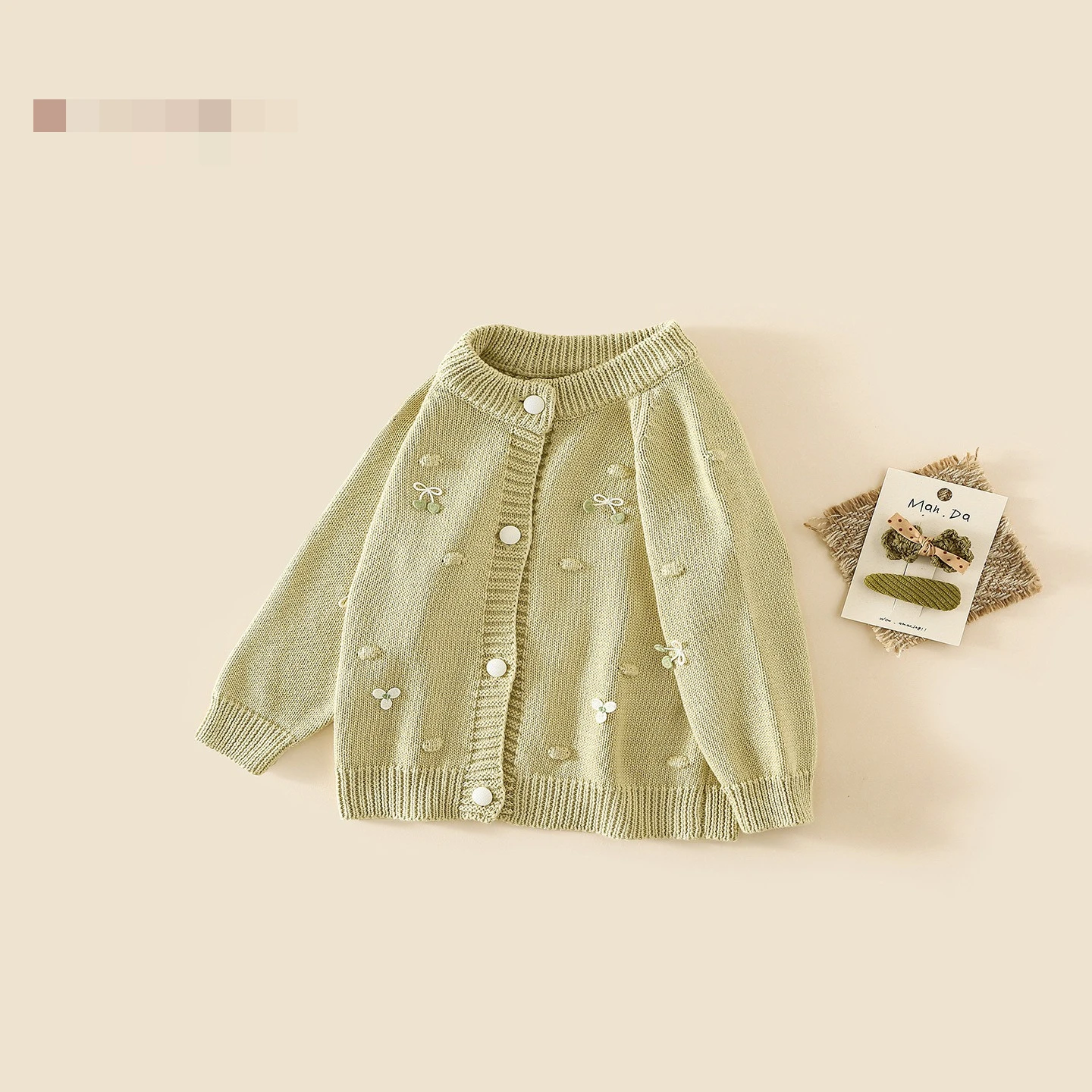 New Girls Sweater Solid Jacket Fall 2026 New Korean Kids Knit Cardigan Fall Baby Childrens Wear Sweater Top
