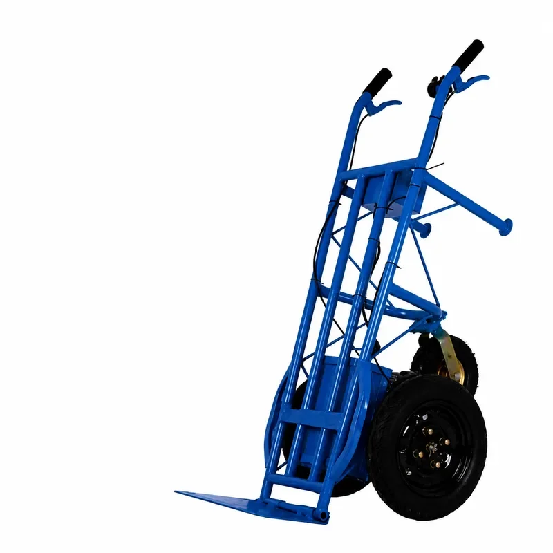 Electric Tiger Cart Trolley for Warehouse Construction Site Tile Transport Heavy Duty Climbing Load Thickened Hand Truck