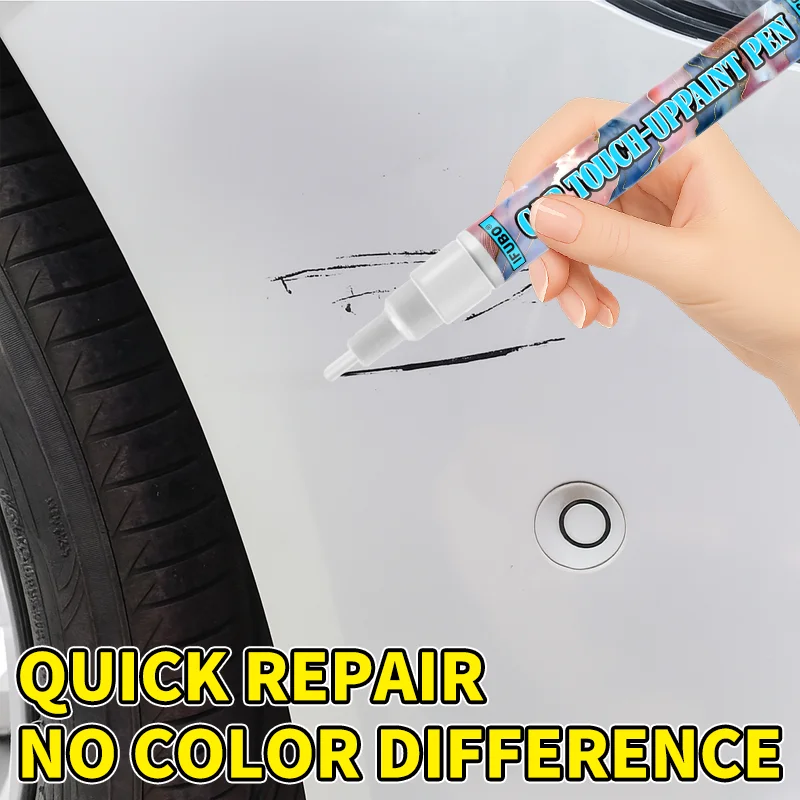 Bolígrafo de pintura para retoques de coches Ifubo White, herramienta rápida para reparar arañazos en la superficie del automóvil, marcador de neumáticos impermeable para bricolaje.