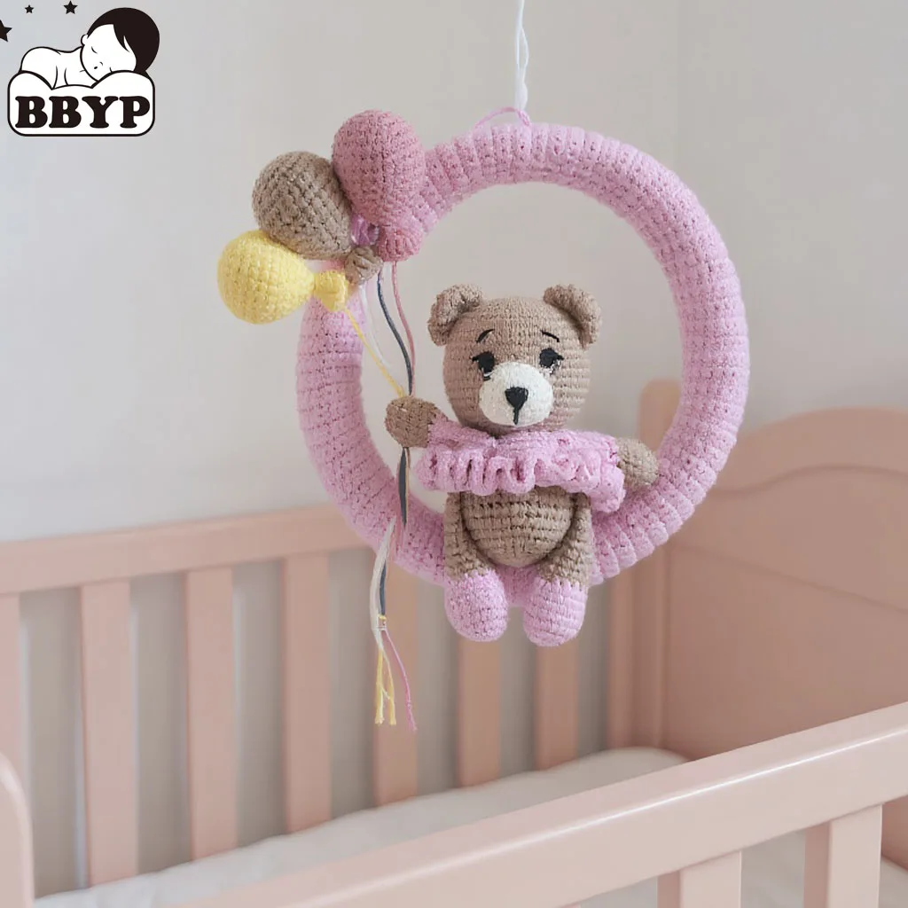 Вязаный крючком медведь из воздушного шара ручной работы, милый плюшевый домашний декор амигуруми, подарок для детей, домашний декор на день рождения Вязаный крючком медведь из воздушного шара ручной работы, милый плюшевый домашний декор амигуруми, подарок для детей, домашний декор на день рождения