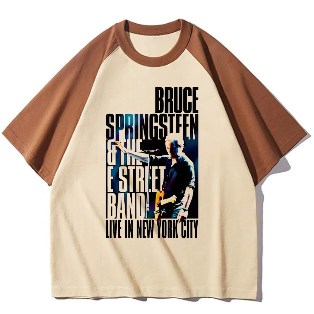 Bruce Springsteen tshirt women elegant anime t shirt girl 2000s clothes