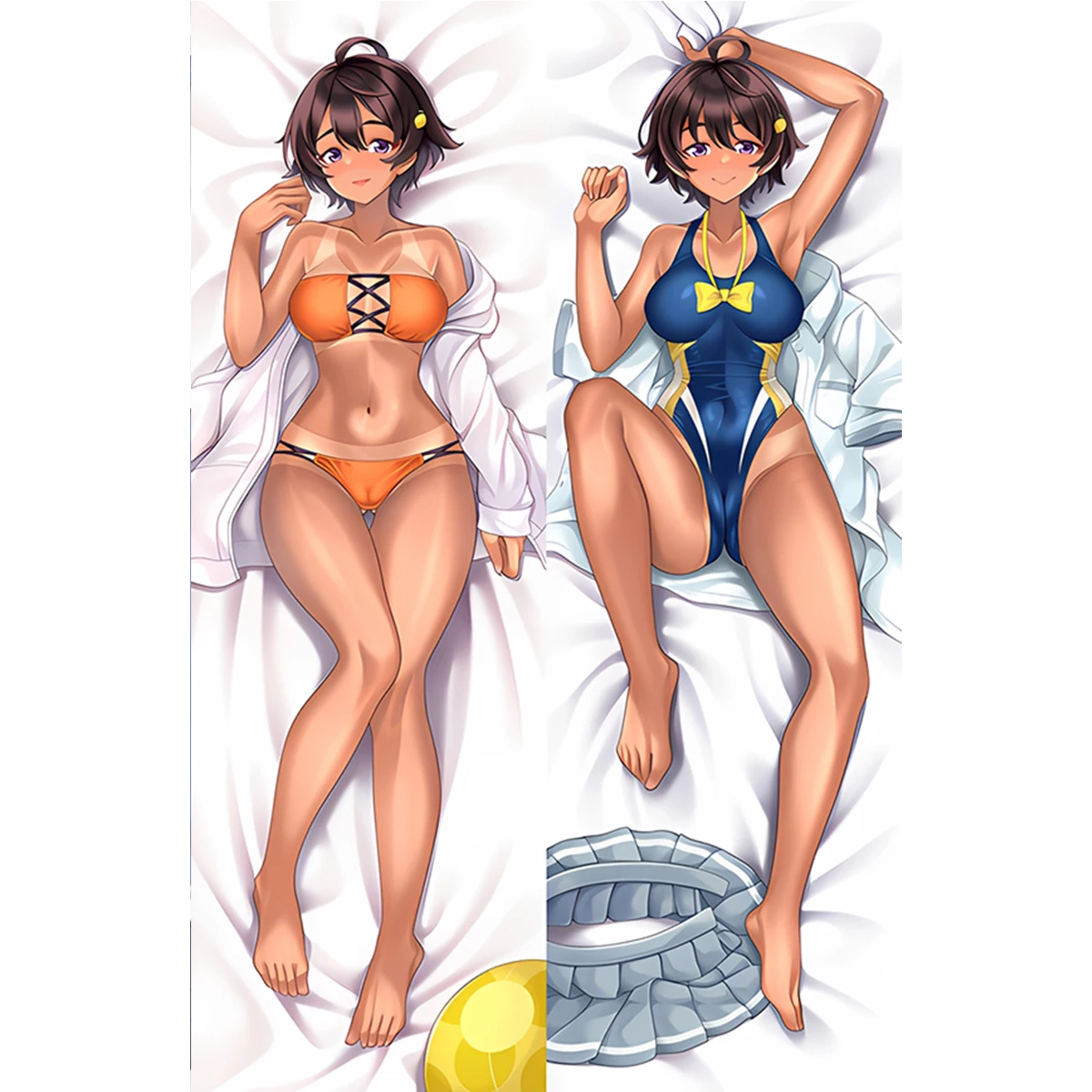 Yakishio Dakimakura غطاء أنيمي فتاة Shikiya Yumeko الكبار Hananoji Anna ong الحياة حجم وسادة حالة العناق.. هدية مخصصة