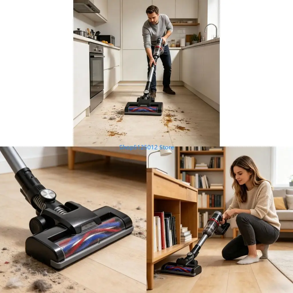 G8TC Powered Vacuum Cleaner Brush Roll Replacement Strong Suction For Deep Cleaning On Carpets Floors And Pet Hair