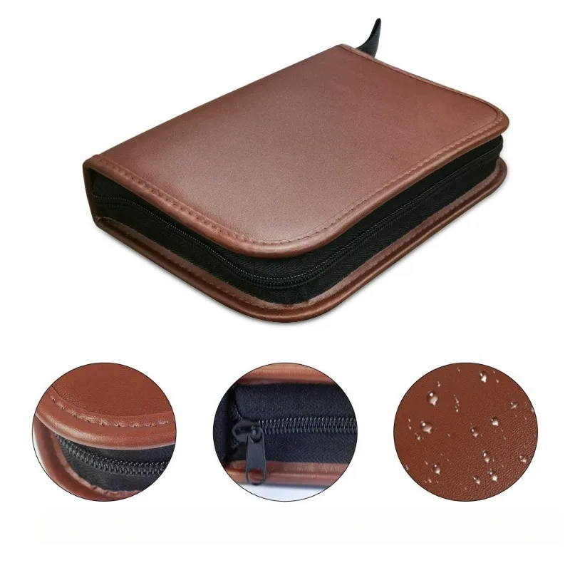 Набор инструментов для гольфа, сумка для аксессуаров для гольфа, удобная для переноски, многофункциональная кожаная сумка большой вместимости для хранения.