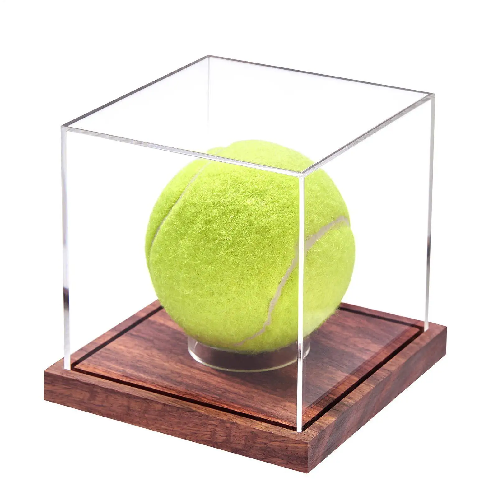 1pc Clear Acrylic Display Case Dustproof Baseball Collection Storage Organizer Countertop Show Box Baseball Display Box