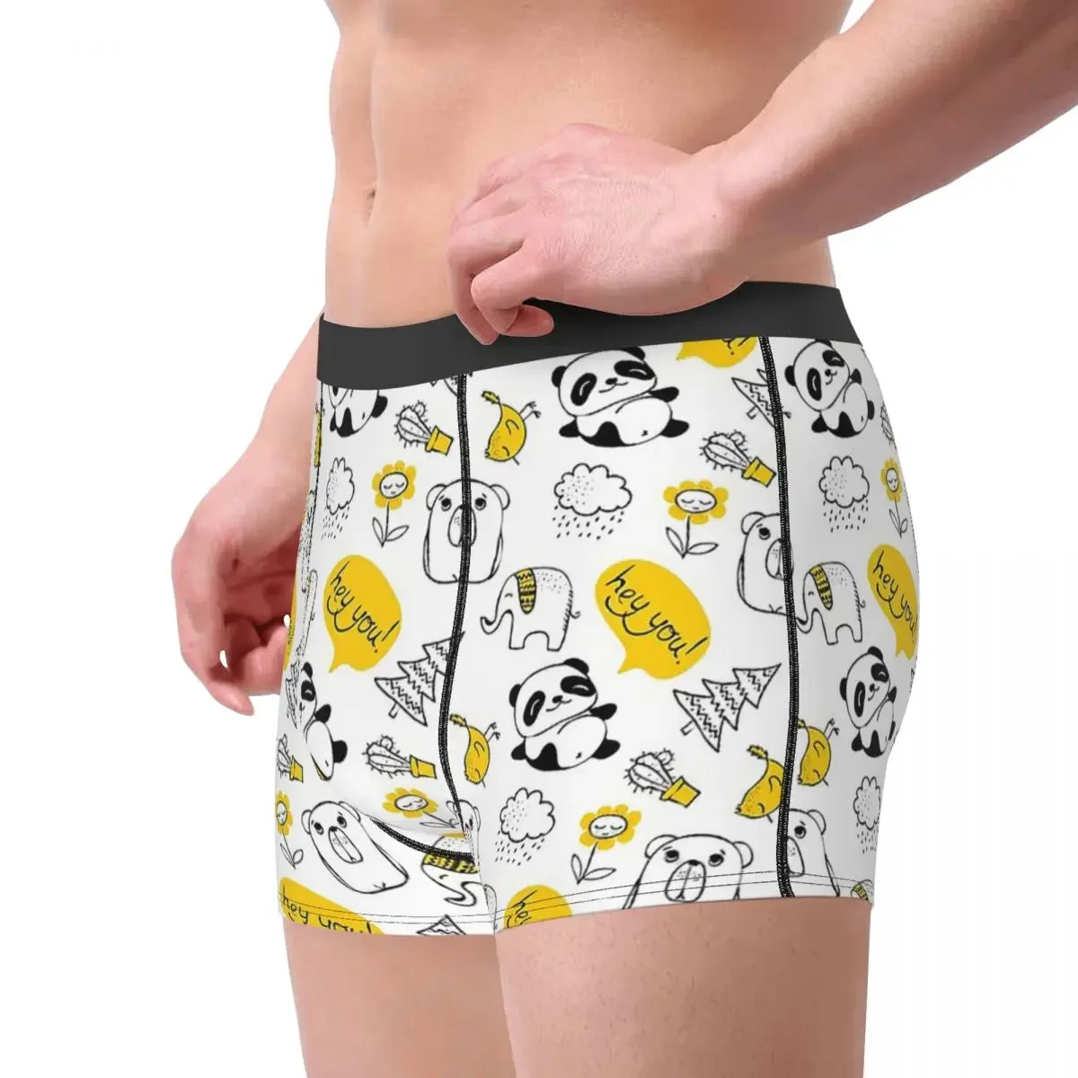 Capybara Hydrochoerus Hydrochaeris Animal Lazy Panda And Friends Underpants Panties Male Underwear  Shorts Boxer Briefs