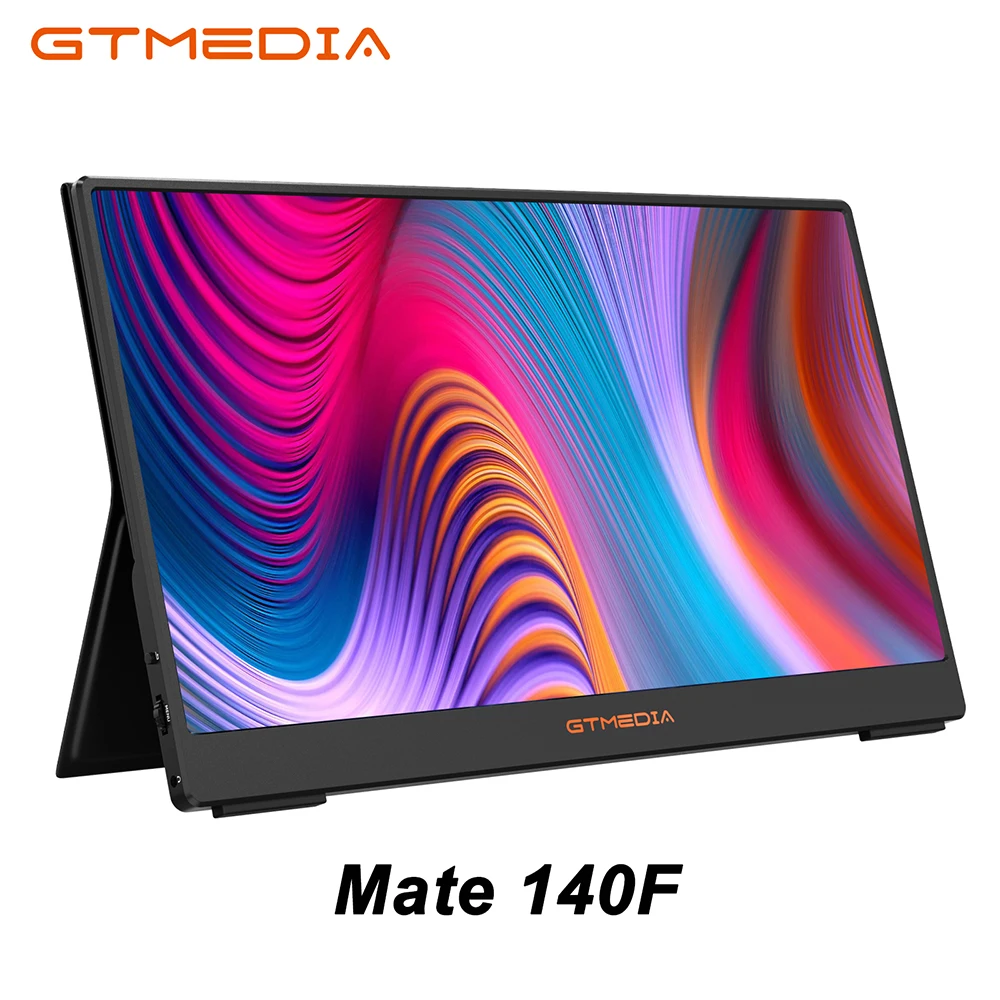 GTMEDIA MATE 140F Portable Monitor 14.0 Inch,250cd/㎡,72% sRGB Display IPS FHD Screen Type-C HDMI USB Screen For Laptop/Macbook