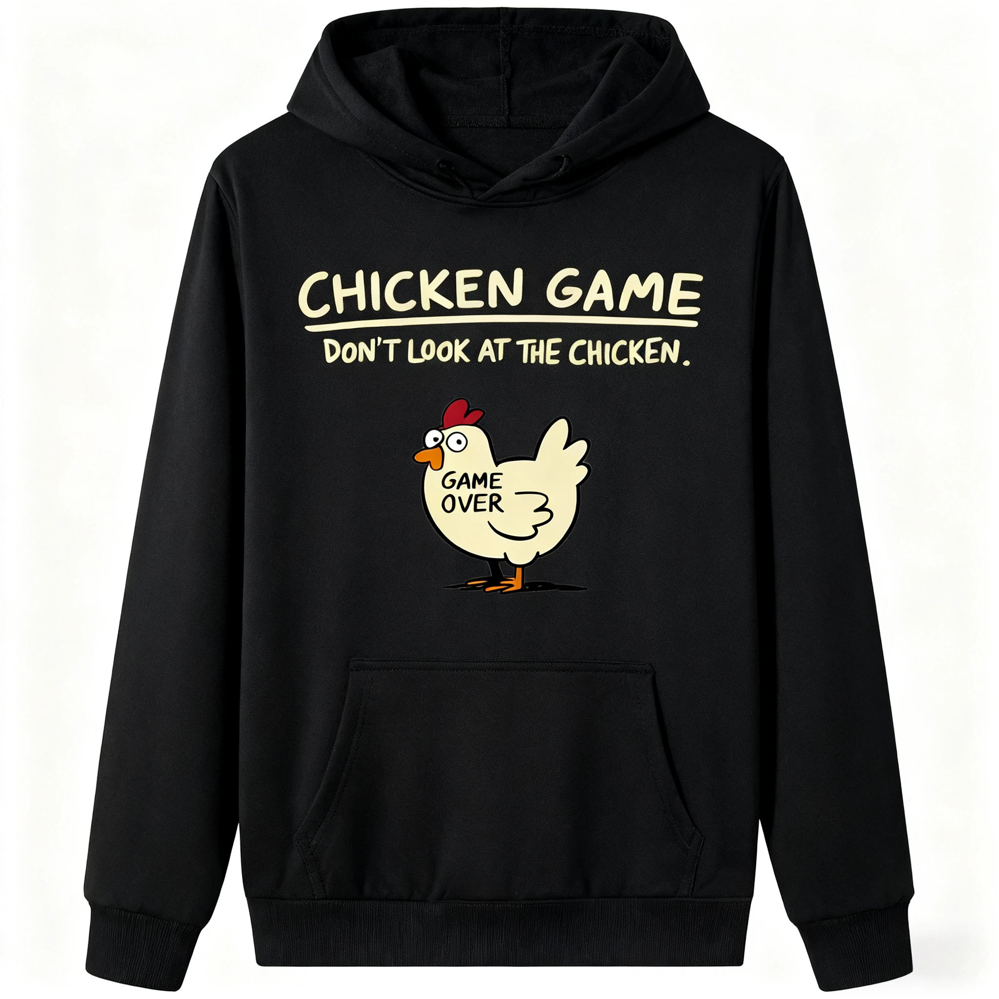 

Chicken Graphic Print Autumn and Winter Men's and Women's Hoodies Casual Loose Outdoor Street Sports Training Brand Fashion