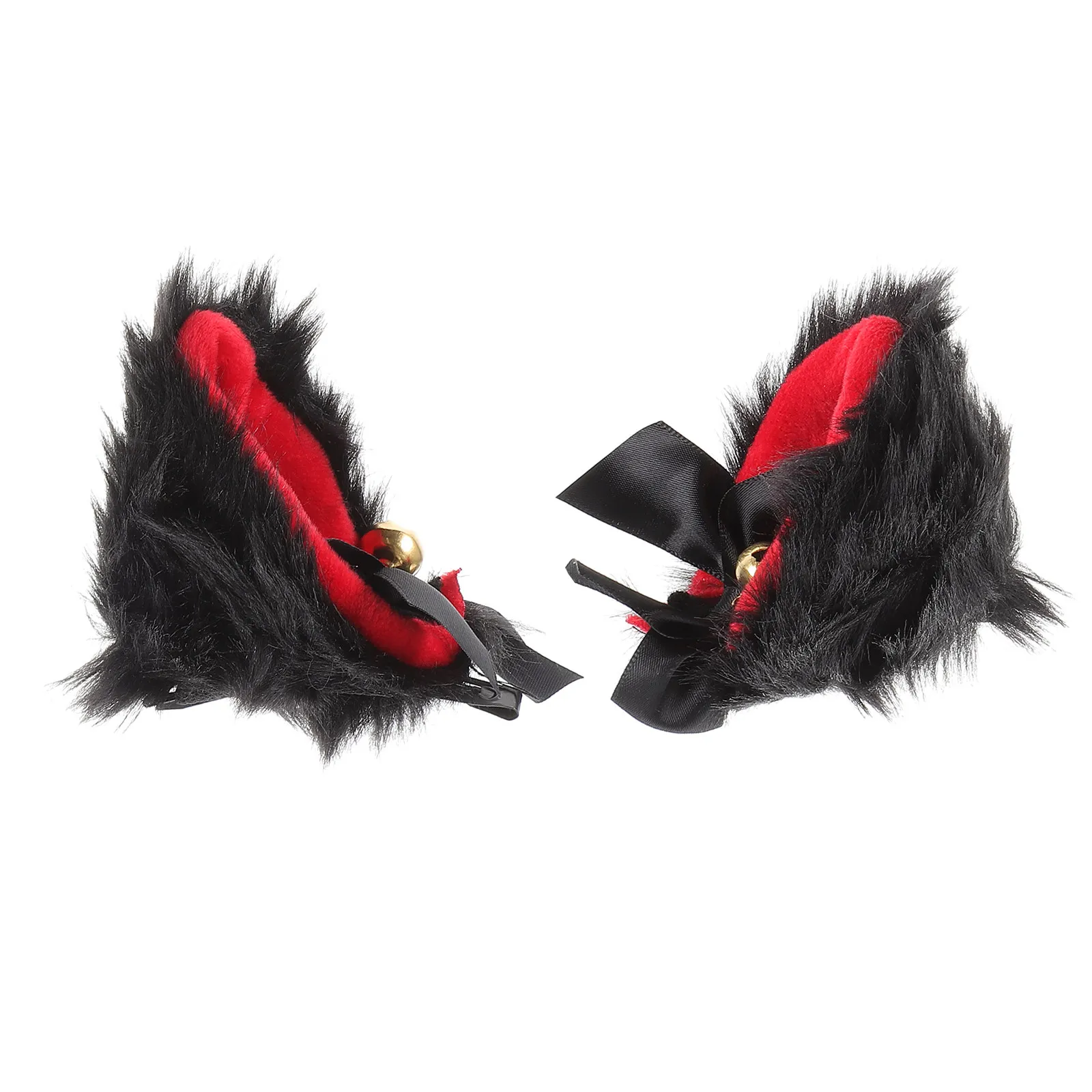 1Pair Cat Ears Hair Clips Durable Safe Cosplay Accessory Animal Ears Comfortable to Wear Unique Present for Loved Ones