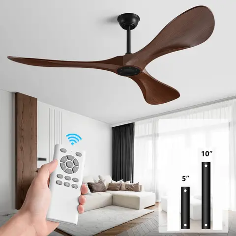 Elegantly Crafted 52-Inch Ceiling Fan with Robust ABS Blades, Powered by Efficient DC Motor-35W Perfectly Suited for Restaurants