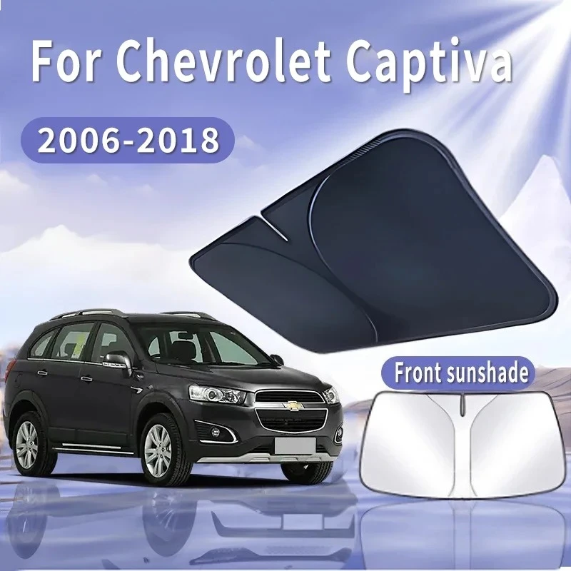 

For Chevrolet Captiva 2006~2018 Foldable Car Sun Visor Front Windshield Sunshade Heat Insulation Summer Cooling Auto Accessories