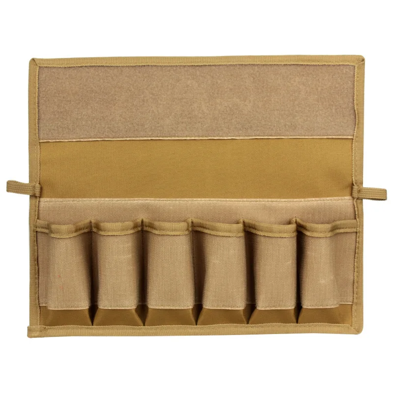 Tactical Molle 9mm Magazine Pouch Holster 6 Holes Airsoft Pistol Cross-body Cartridge Storage Bag for Glock 17 19 22 Colt 1911