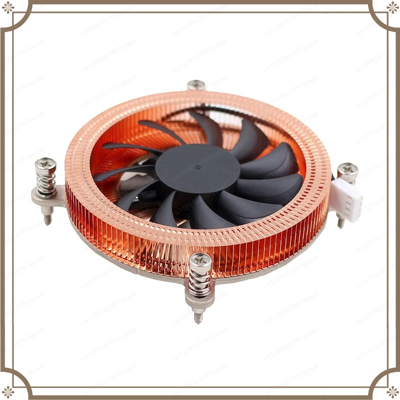 

Desktop Computer CPU Down-pressing, Ultra-thin 1U Pure Copper Heat Pipe Silent Radiator Fan