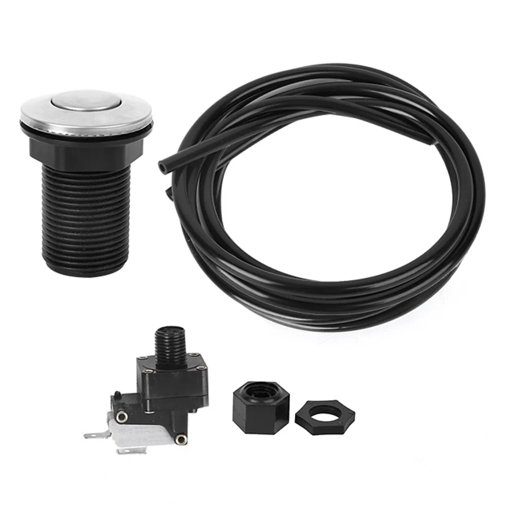

Air Activated Push Switch Button for Garbage Disposal Bathtub Air Hose Button Switch Kit Air Activated Switch Push Switch Button